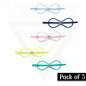 5x Hair Pins Set Bow Clips Blonde Bobby Pin Grips