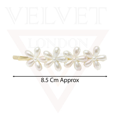 Pearl Hair Grip Hairpins Bow Hair Clips