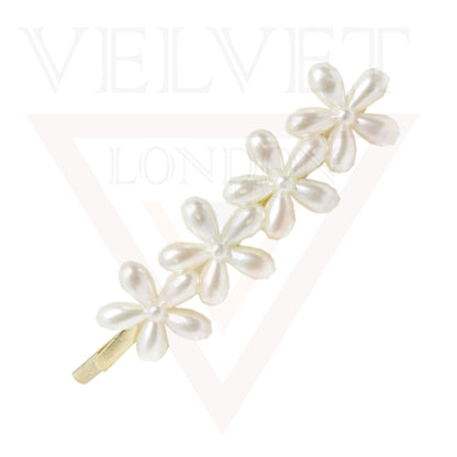 Pearl Hair Grip Hairpins Bow Hair Clips