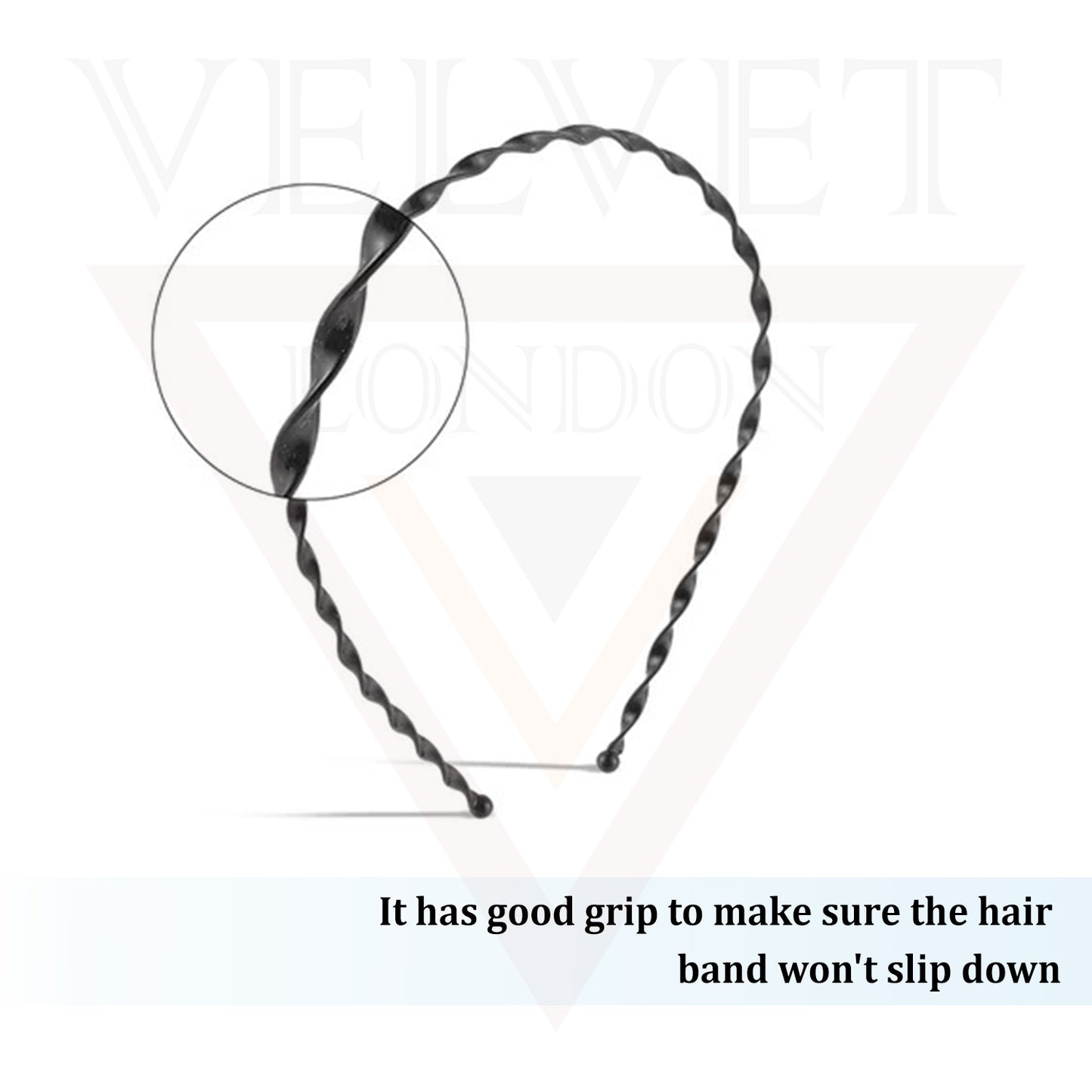 Sports Fitness Black Head Hoop Hair Band Unisex 6 Verities