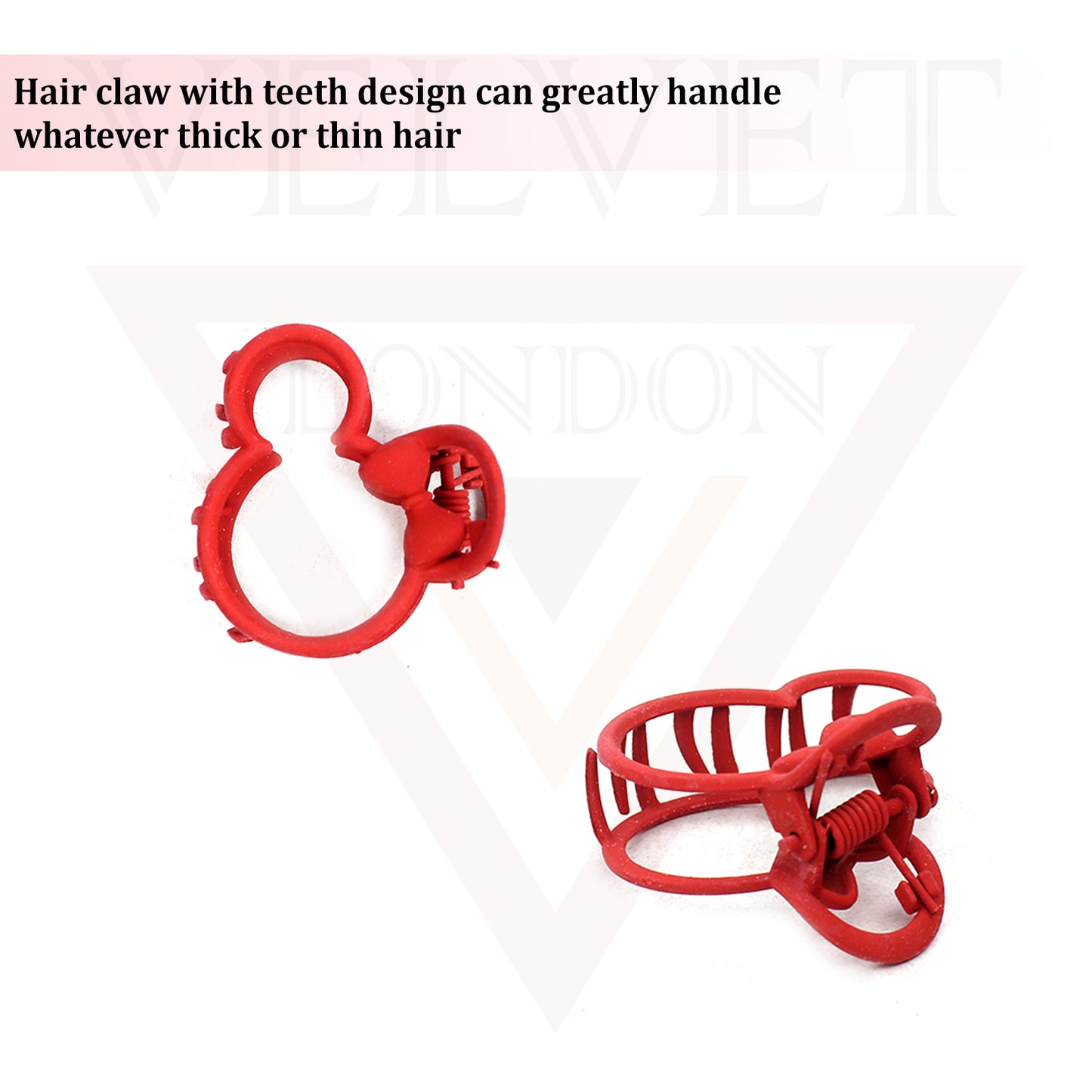 Hair Claw Frosted Clips Mickey Matte Barrette Jaw Clamp