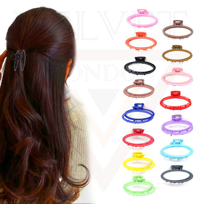 Frosted Hair Claw Clip Metal Pastel Barrette Hair Jaw Clamp