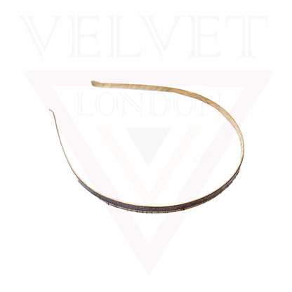 Casual Hair Band Headwear Metal Golden Head Hoop