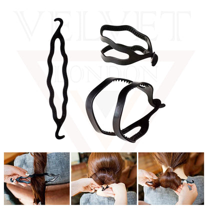 Hair Twist Styling Clip Roller Stick Bun Maker Styling Tool 2x
