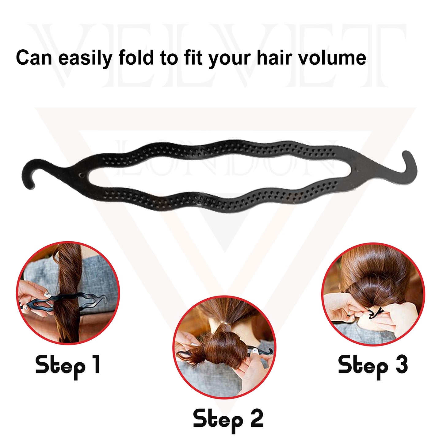 Hair Twist Styling Clip Roller Stick Bun Maker Styling Tool 2x