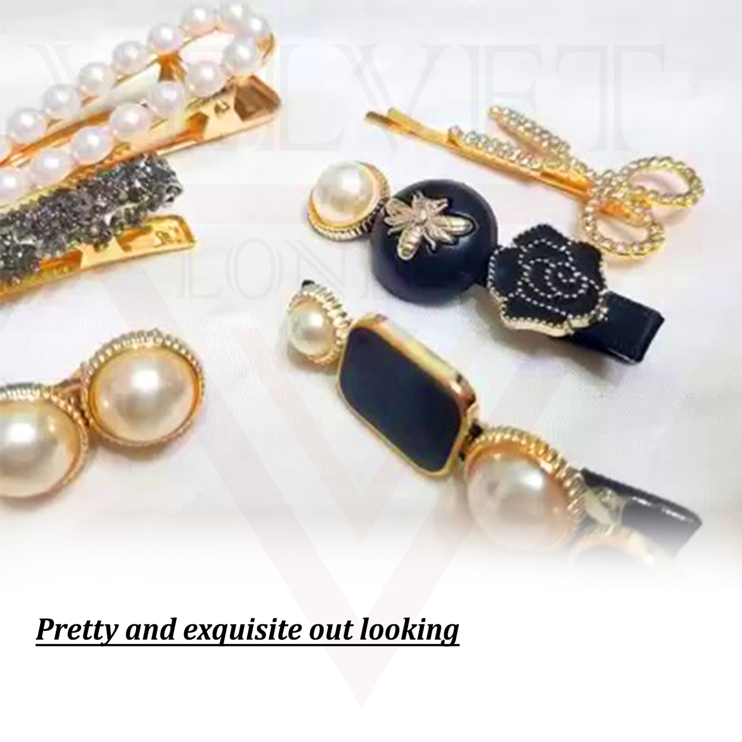 Pearls Hair Clips Diamond Hair Pins korean Clips Matel Hair Clips For Bride