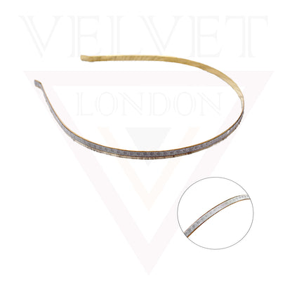 Casual Hair Band Headwear Metal Golden Head Hoop