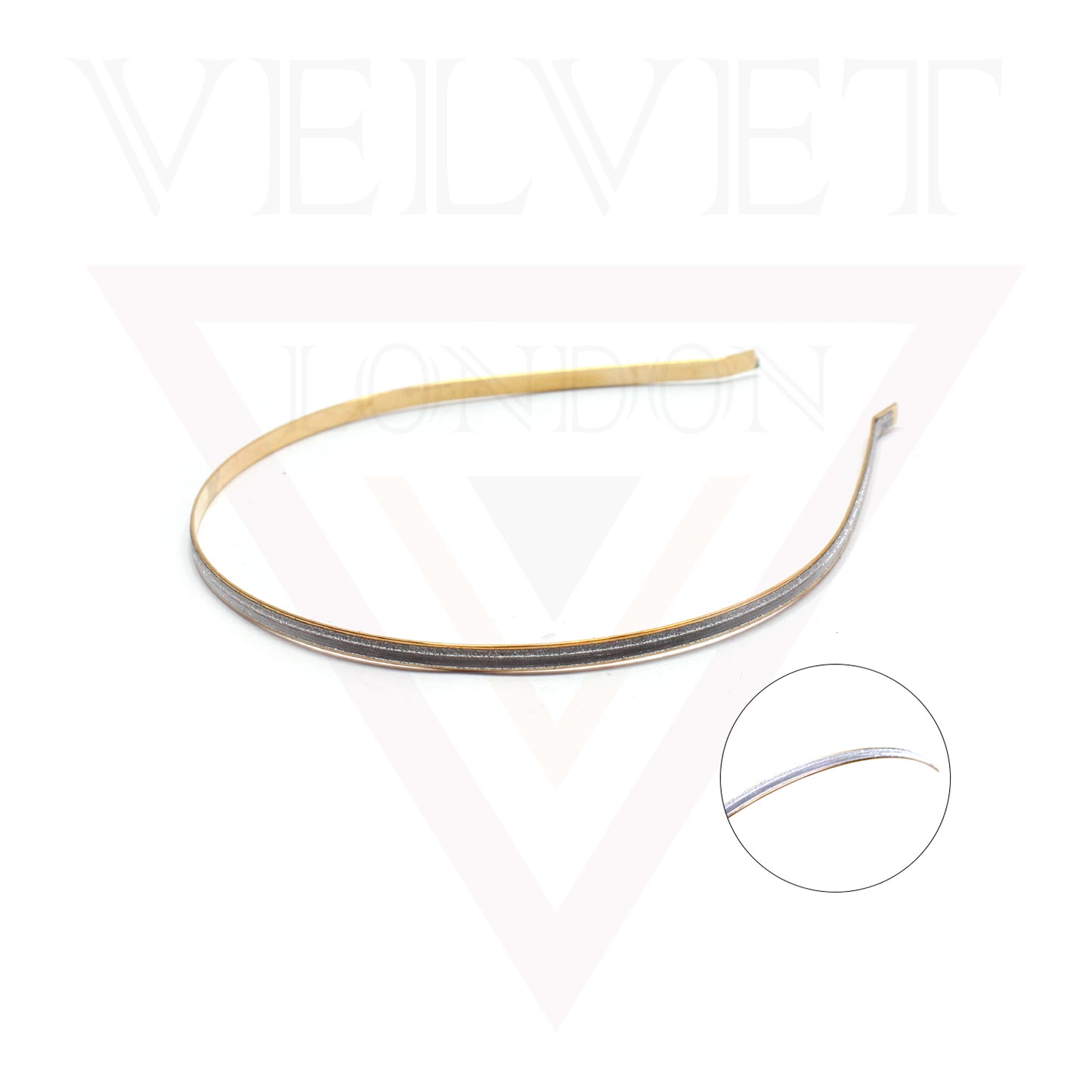 Casual Hair Band Headwear Metal Golden Head Hoop