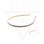 Casual Hair Band Headwear Metal Golden Head Hoop