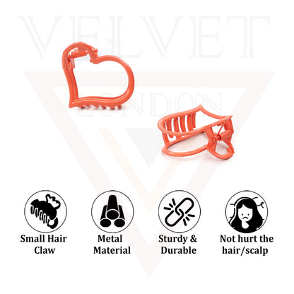 Hair Claw Frosted Clips Heart Matte Hair Jaw Clamp