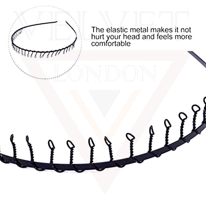 Sports Fitness Black Head Hoop Hair Band Unisex 6 Verities