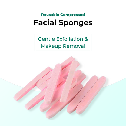 Facial Sponges Face Makeup Removal Sponge Cleansing Pads Exfoliating 12pcs