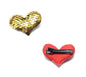 2x Heart Shaped Cute Hair Clips Metal Snap Baby Barrettes Sparkly HairPins