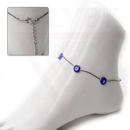 Blue Evil Eye Anklet Cord Lucky Turkish Charm Ankle Chain Lucky Protection Uk