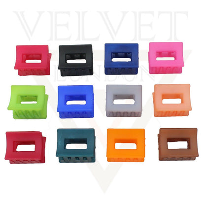 Hair Claw Neon Small Rectangle Claw Clutcher Butterfly Clamps Clips Barrettes