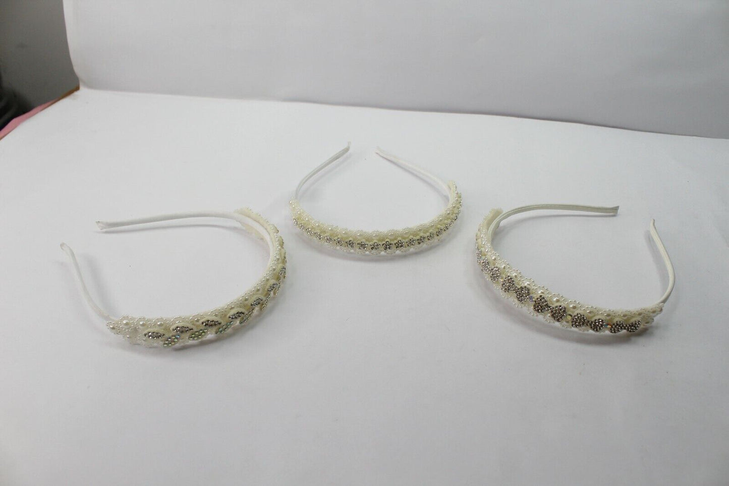 White Partywear Hair Bands Pearl Headbands Dimond Hair Hoop Birthday