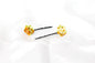 2x Hair Pins Bobby Pins Rose Flower Colourful Metal Grips Slide Pins Hair Clips