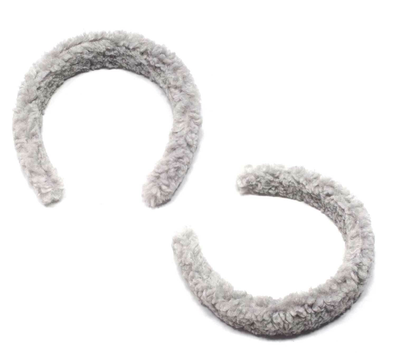 Furry Headbands Womens Wide Hair Band Thick Hair Hoop Fabric Girls Hair Band UK