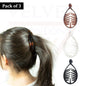 3x Hair Clips Black Brown White Banana Twist Pins Ponytail Holder Fish Tail Comb