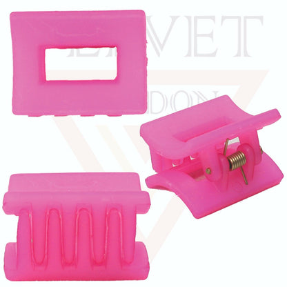 Hair Claw Neon Small Rectangle Claw Clutcher Butterfly Clamps Clips Barrettes