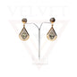 Drop Earrings Crystal Stone Golden Drop Dangle Stud Earrings Women Girls Gifts