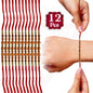 12pcs Rakhi Thread  for Brother Multicolour Bead Raksha Bandhan Rakhi Bracelet