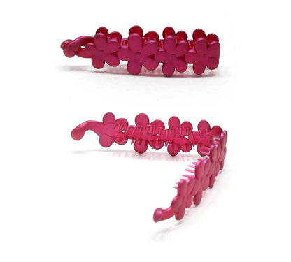 Flower Banana Clip Non-slip Fishtail Ponytail Holder Barley Twist Comb Claw Clip