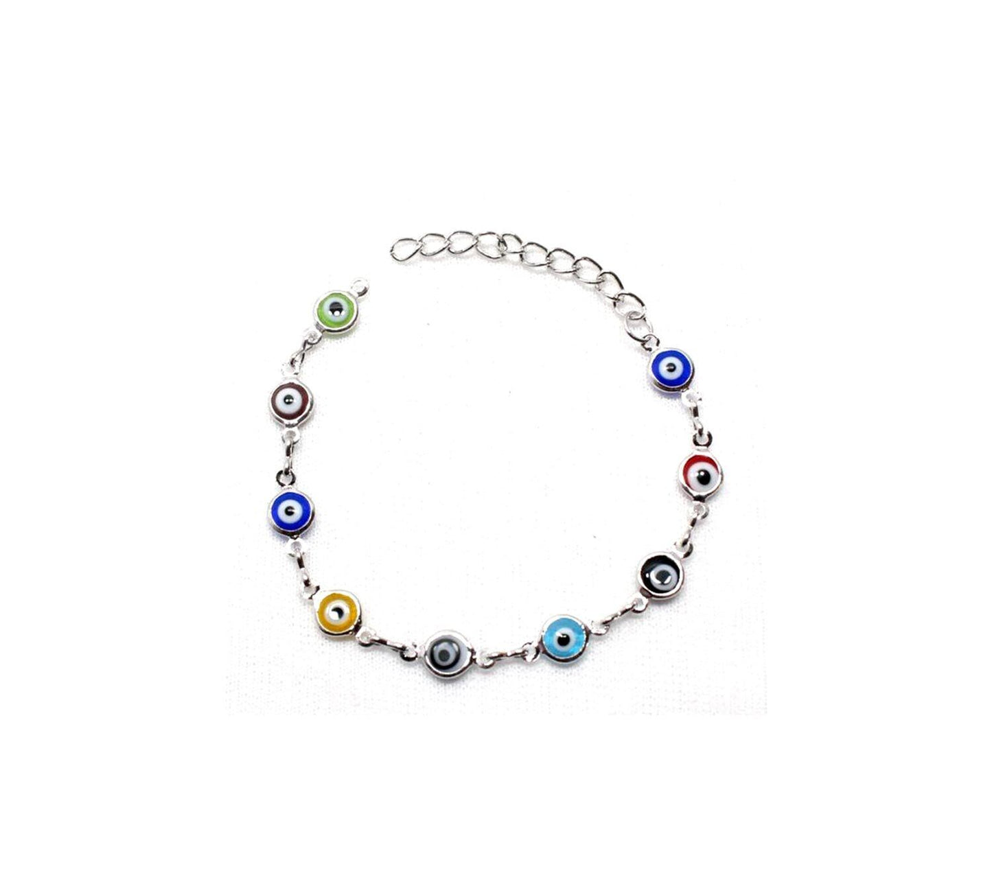 Evil Eye Bracelets Wrist Chain Multi-Colour Beads Beach Lucky Anklets Bracelets