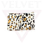 Fluffy Faux Fur Purse Animal Leopard Print Clutch Long Makeup Pouch Handbag