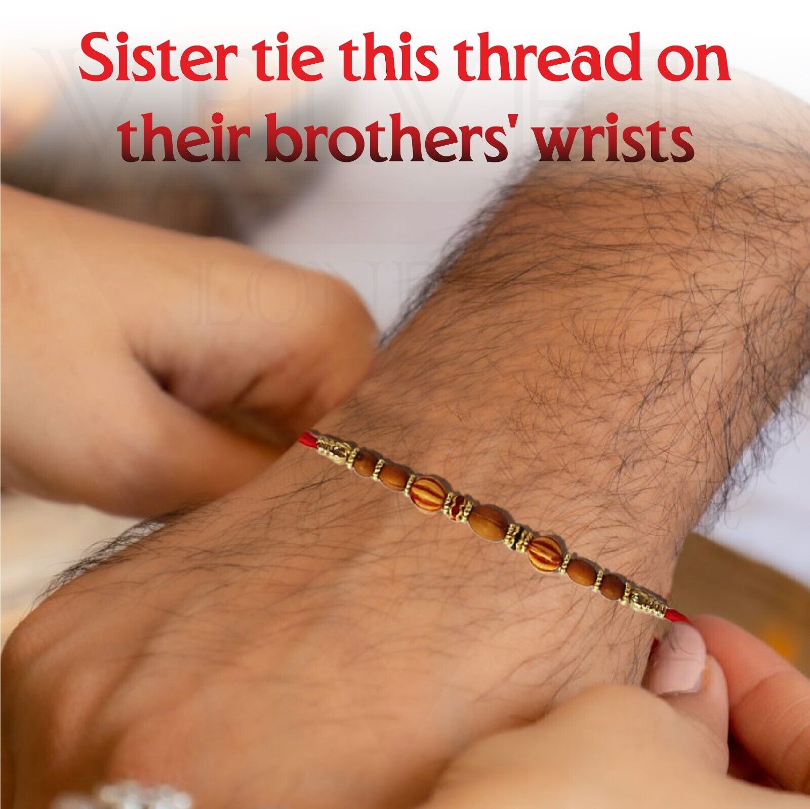 12pcs Rakhi Thread  for Brother Multicolour Bead Raksha Bandhan Rakhi Bracelet