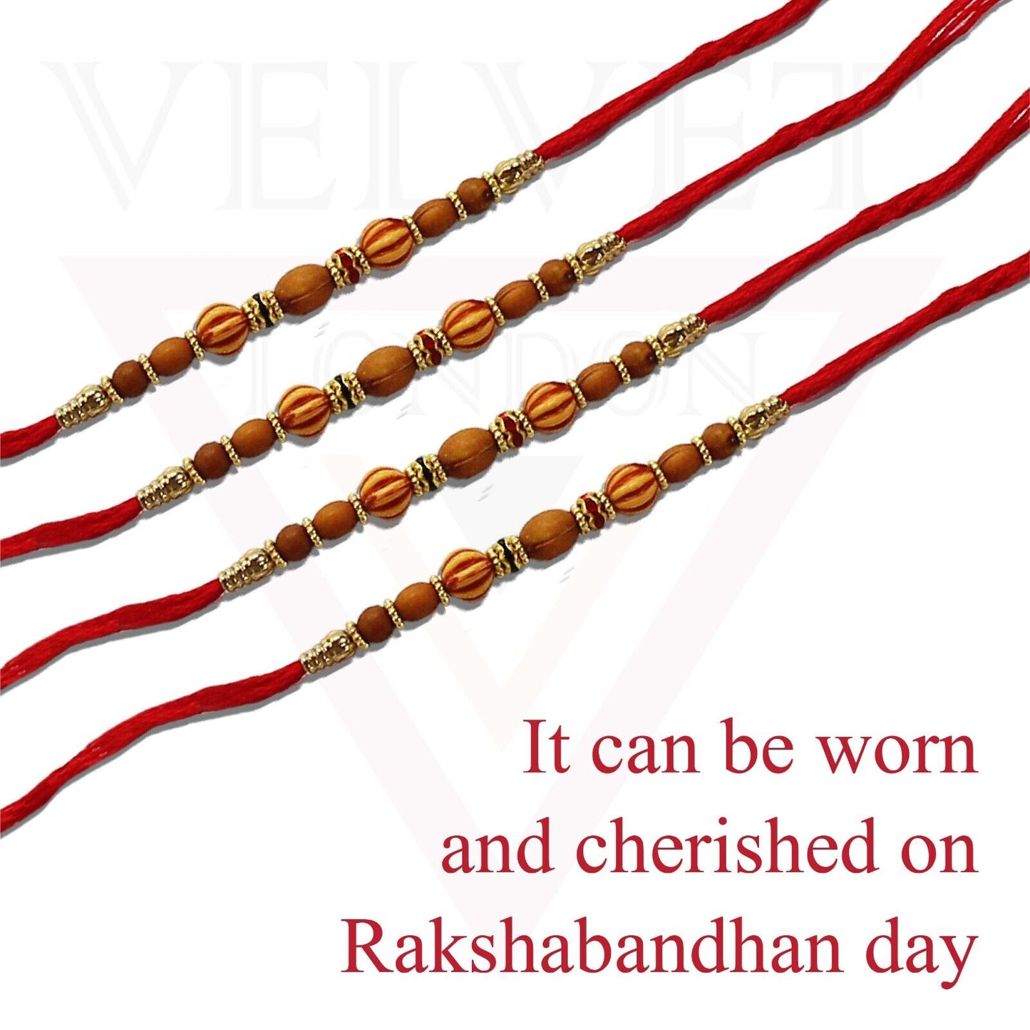 12pcs Rakhi Thread  for Brother Multicolour Bead Raksha Bandhan Rakhi Bracelet