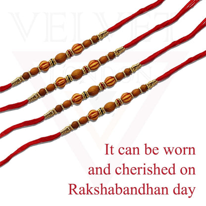 12pcs Rakhi Thread  for Brother Multicolour Bead Raksha Bandhan Rakhi Bracelet