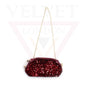 Sequin Long Chain Zip Shoulder Bag Sling Purse Handbag Makeup Phone Party Pouch