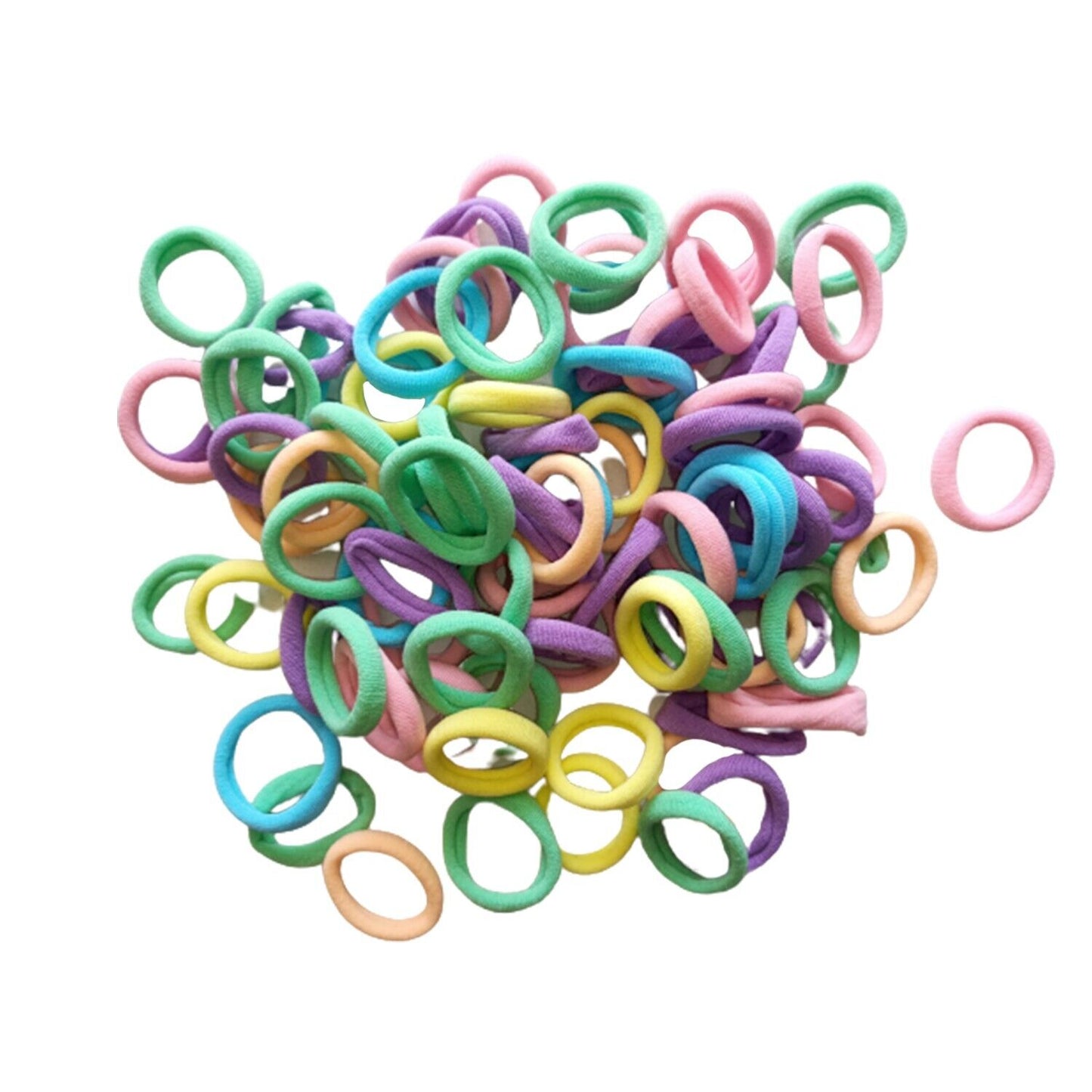 50x Headband Candy Colour Mini Bobbles Elastics Ties Ponies Baby Rope Headwear