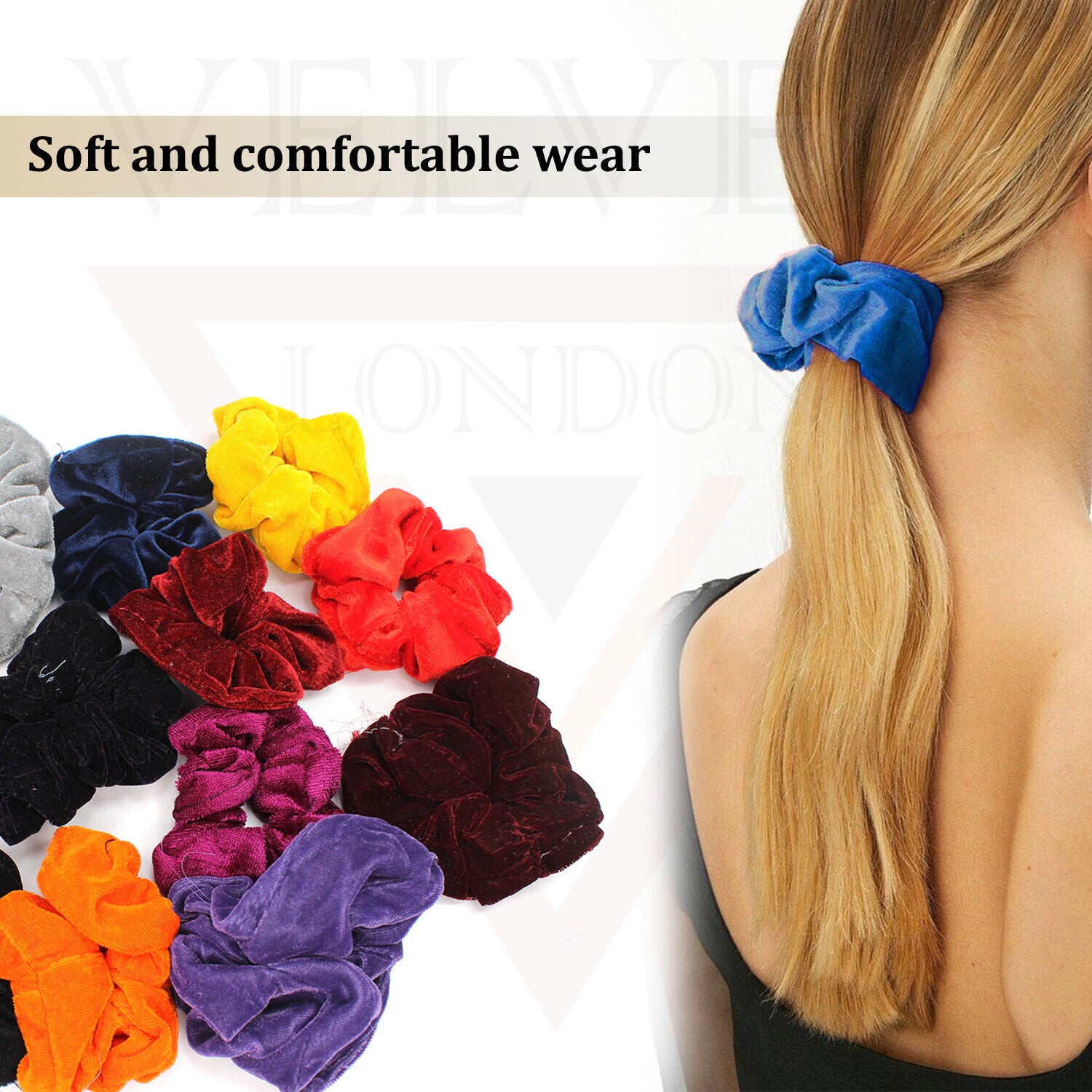 Velvet Elastic Scrunchies Ponytail Holder Rubber Band Soft Hair Band Hair Ties