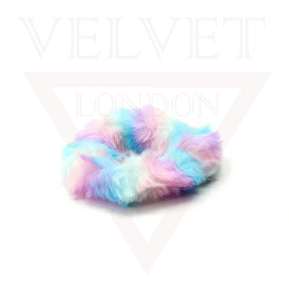 Plush Hair Scrunchie Fur Hair Bands Fluffy Elastic Rubber Ponytail Tie Hair Rope