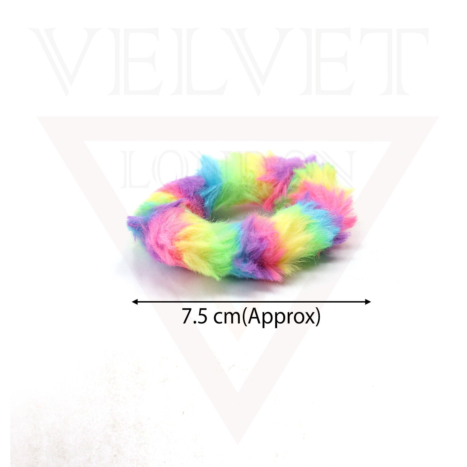 Plush Hair Scrunchie Fur Hair Bands Fluffy Elastic Rubber Ponytail Tie Hair Rope