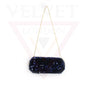 Sequin Long Chain Zip Shoulder Bag Sling Purse Handbag Makeup Phone Party Pouch