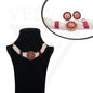 Necklace White Pearl Beads Crystal Rhinestone Earrings Party Girls Jewellery Set