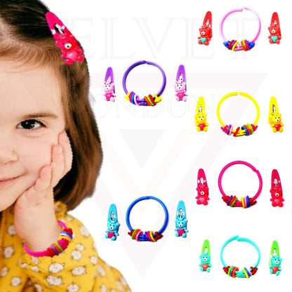 Hair Clips Toddler Cartoon Bracelet Set Hairpins Kids Baby Girls Children Gift