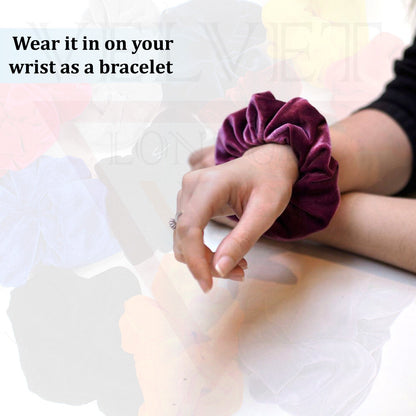 Velvet Elastic Scrunchies Ponytail Holder Rubber Band Soft Hair Band Hair Ties