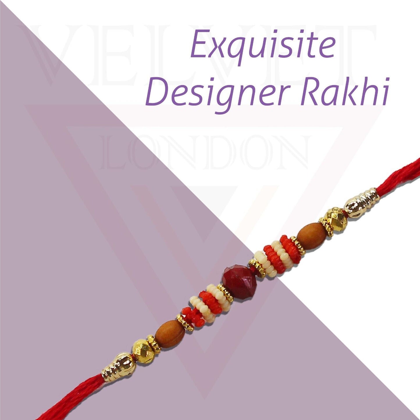 6Pcs Set Raksha Bandhan Rakhi for Brother Rakhi Thread Bracelet Multicolour Bead