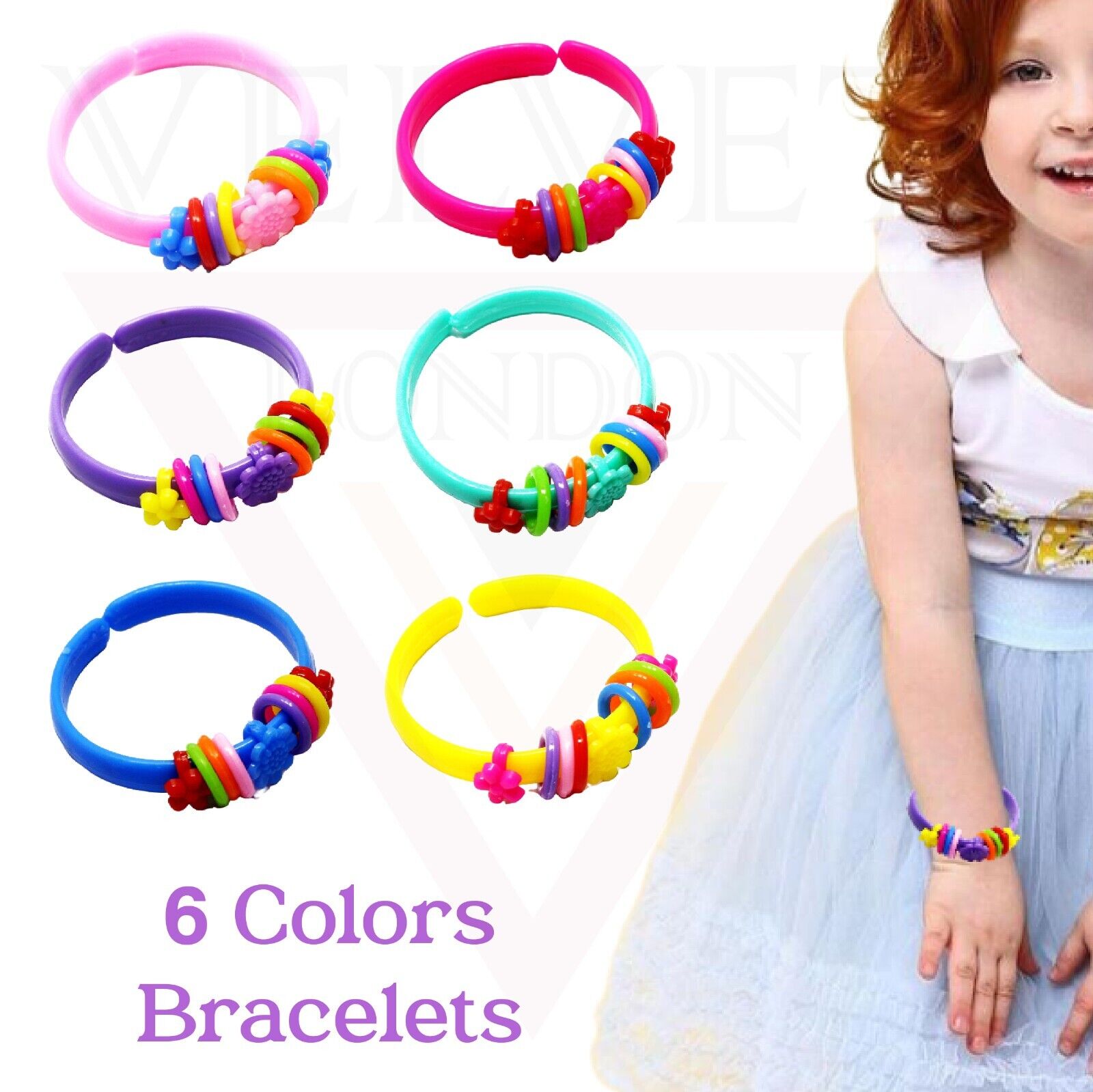 Hair Clips Toddler Cartoon Bracelet Set Hairpins Kids Baby Girls Children Gift