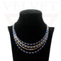 Stones Necklace Trendy Antique Multilayer Golden Chain Necklace Party Jewellery