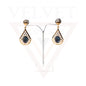 Drop Earrings Crystal Stone Golden Drop Dangle Stud Earrings Women Girls Gifts