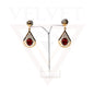 Drop Earrings Crystal Stone Golden Drop Dangle Stud Earrings Women Girls Gifts