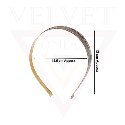 Casual Hair Band Headwear Metal Golden Head Hoop