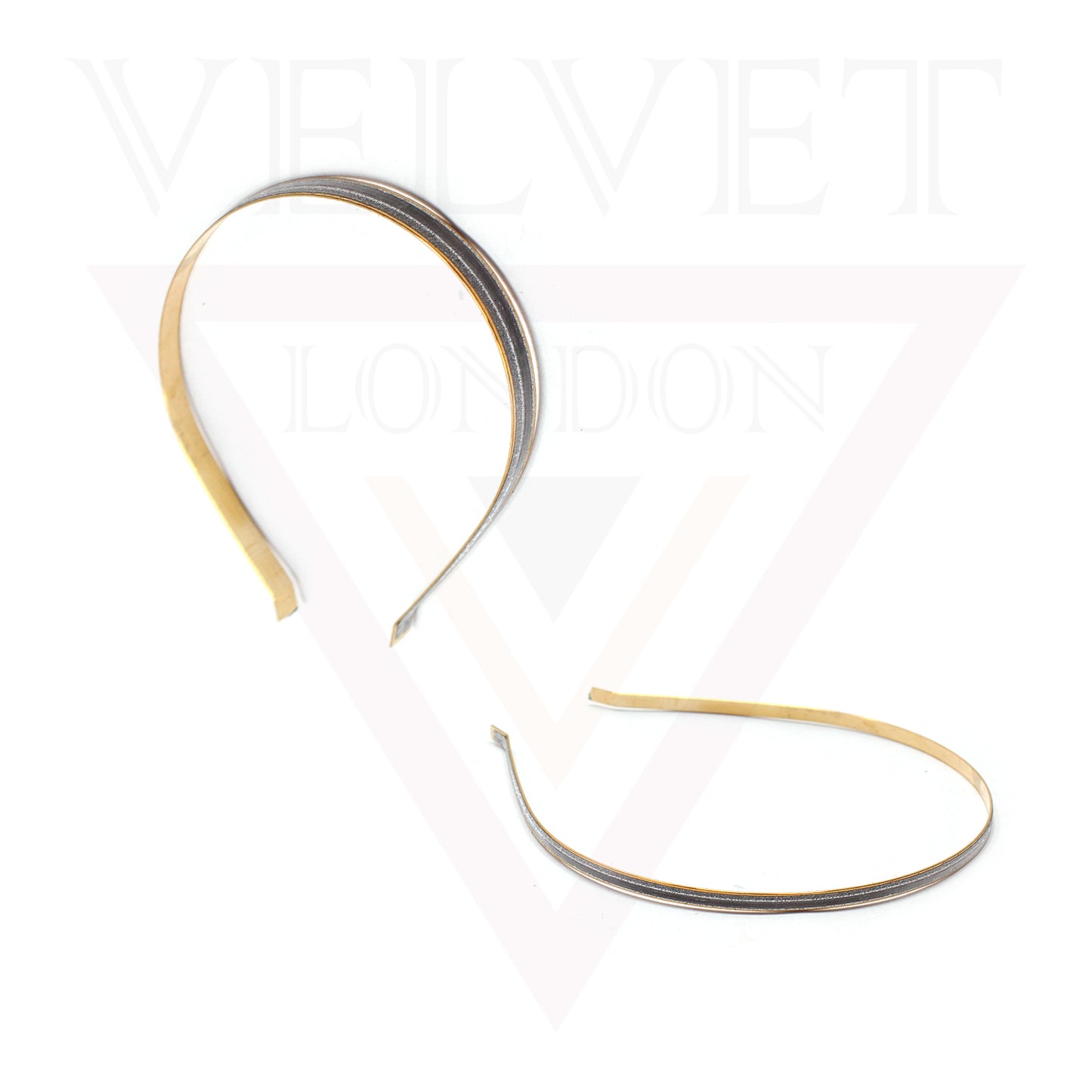 Casual Hair Band Headwear Metal Golden Head Hoop