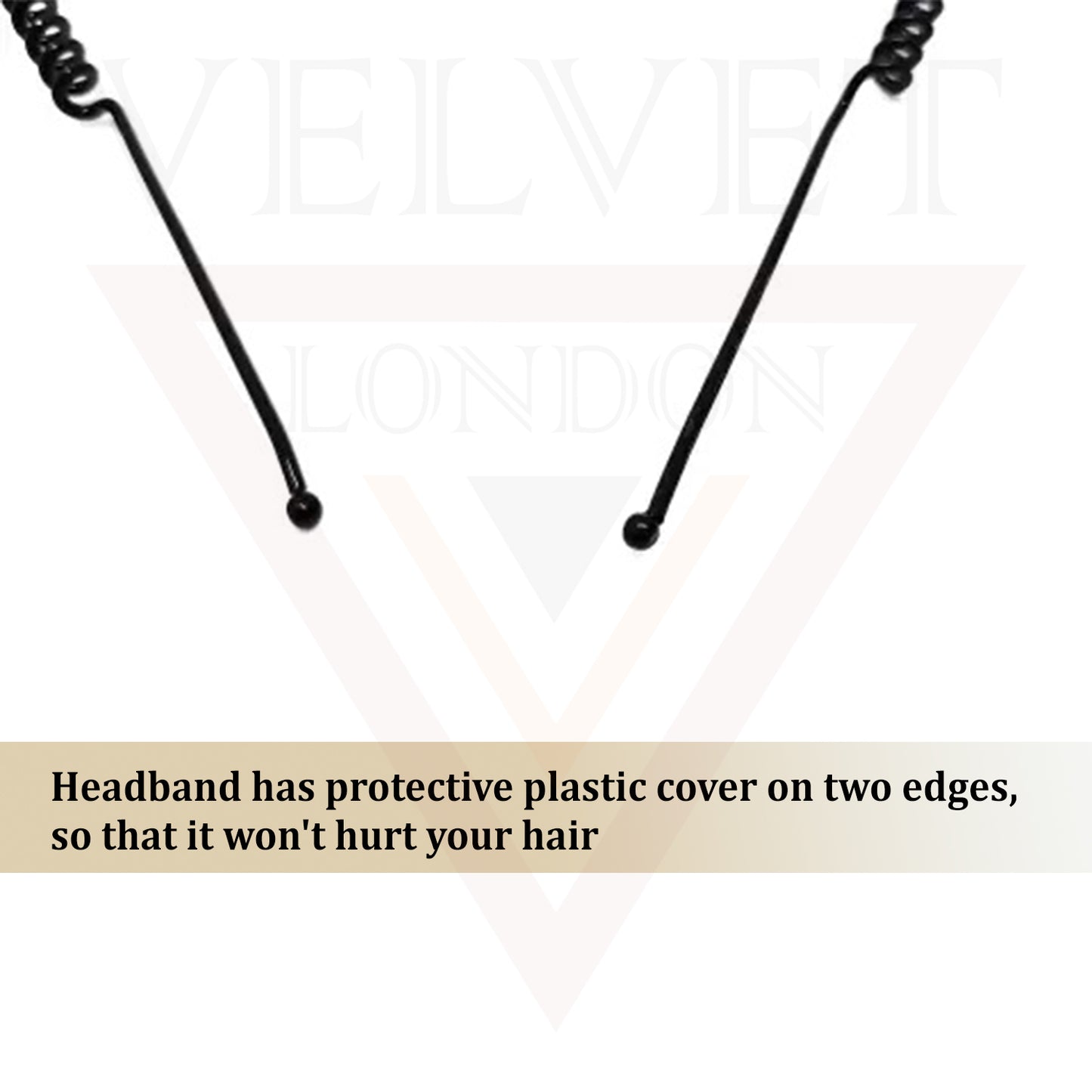 Hair Band Black Hoop Unisex Headband Sports Fitness 2x