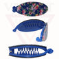 Flower Banana Clip Clamp Fishtail Ponytail Holder Comb Grip